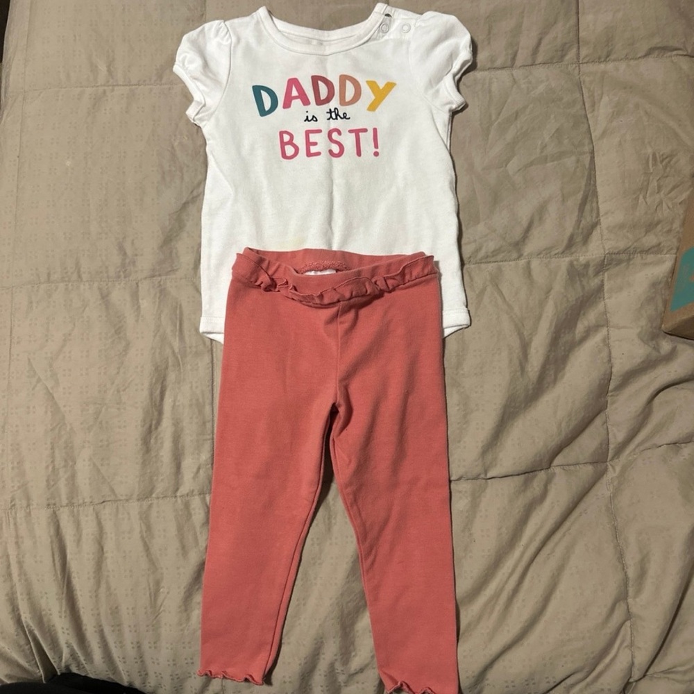 Kids Matching Set - White and Pink